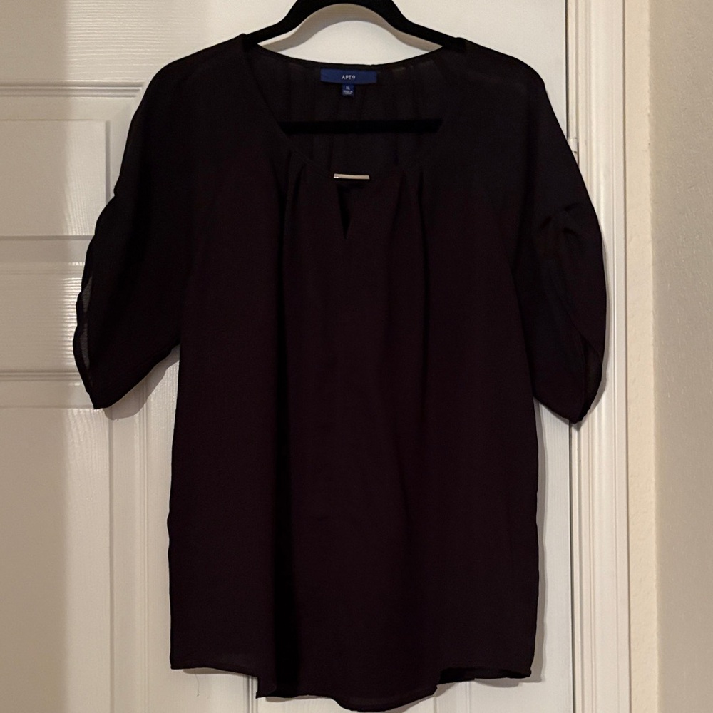 Apt. 9 Women's Elegant Black Blouse